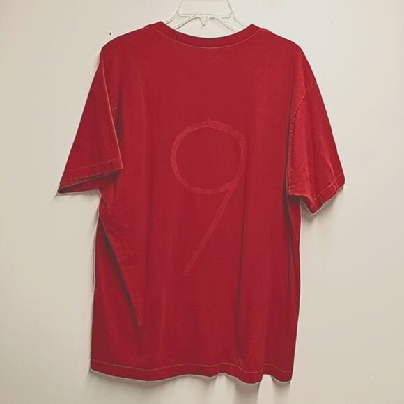 Old Navy Santa HO HO HO Short Sleeve Holiday T-Shirt Red White Mens Size XL - Picture 3 of 5